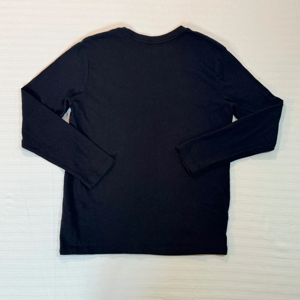 Gaming Controller Graphic Long Sleeve T-Shirt Black 100% Cotton Kids XL 14-16